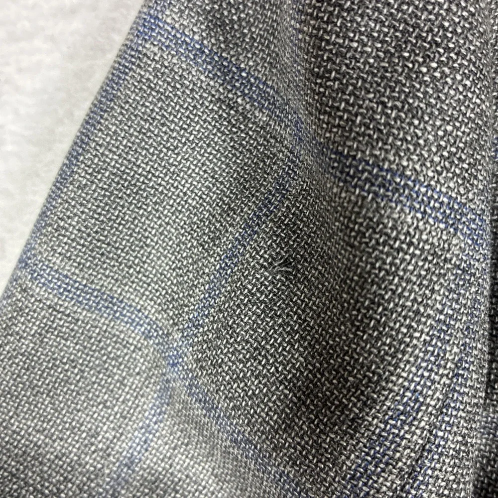 Brooks Brothers Regent Sit Jacket Unstructure 44R Gray Windowpane Reda Wool FLAW